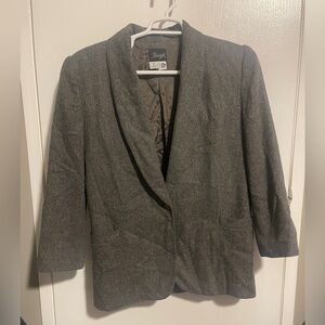 Vintage Radcliffe Women's Gray 70% Wool Blazer Size 12